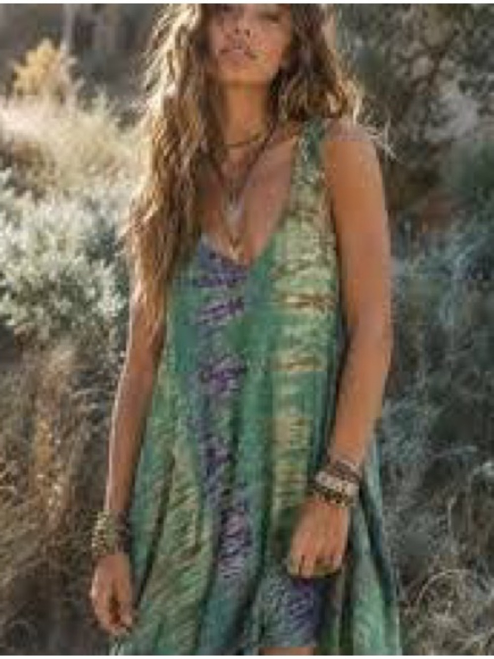 NWT Jaded Gypsy Bobo Swing Dress Tie Dye